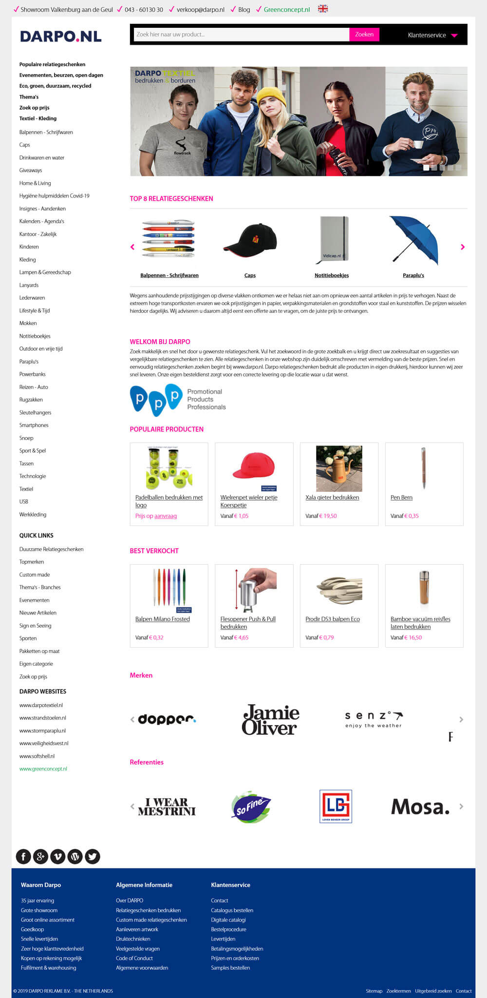 Screenshot: darpo — Promotional Webshop