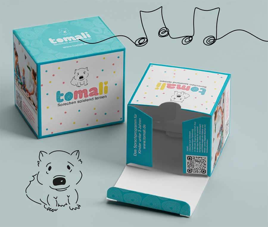 Screenshot: Box — Webshop tomali.de